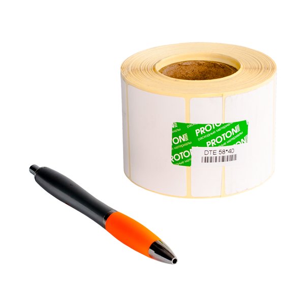 Термоэтикетка Proton 58 x 40 мм (1 ряд, 3000 шт, втулка 76)