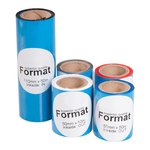 Термотрансферная лента Format HR X-foil C, 108 мм х 74 м, Resin, OUT, 4