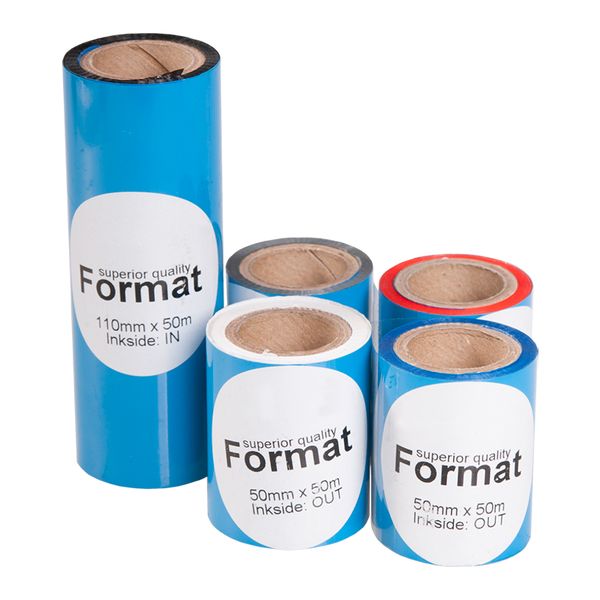Термотрансферная лента Format HR X-foil, 108 мм х 300 м, Resin, Золотая