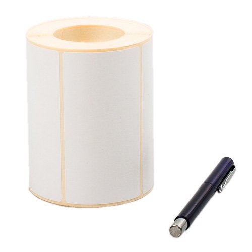 Полуглянцевая этикетка с перемещаемым клеем 100 х 72 мм (1 ряд, 2000 шт, втулка 76)